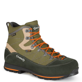 Ботинки горные AKU Trekker III Wide GTX цвет Green / Orange